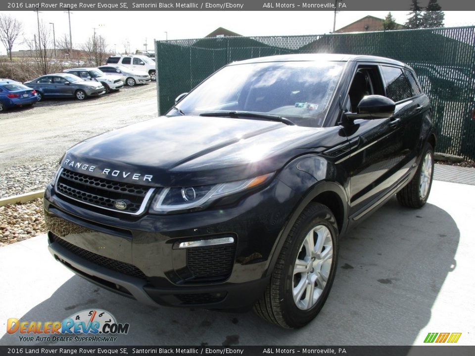 2016 Land Rover Range Rover Evoque SE Santorini Black Metalllic / Ebony/Ebony Photo #7