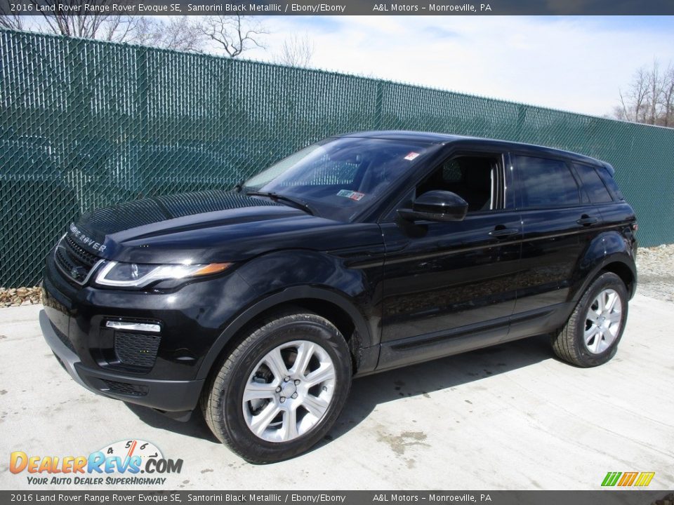 2016 Land Rover Range Rover Evoque SE Santorini Black Metalllic / Ebony/Ebony Photo #8