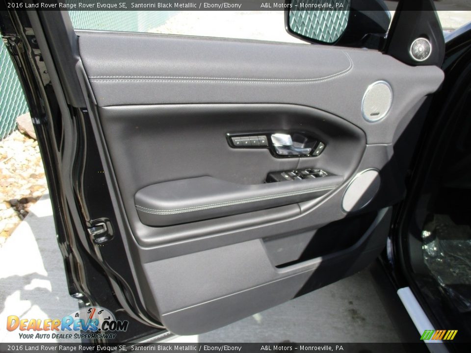 2016 Land Rover Range Rover Evoque SE Santorini Black Metalllic / Ebony/Ebony Photo #10