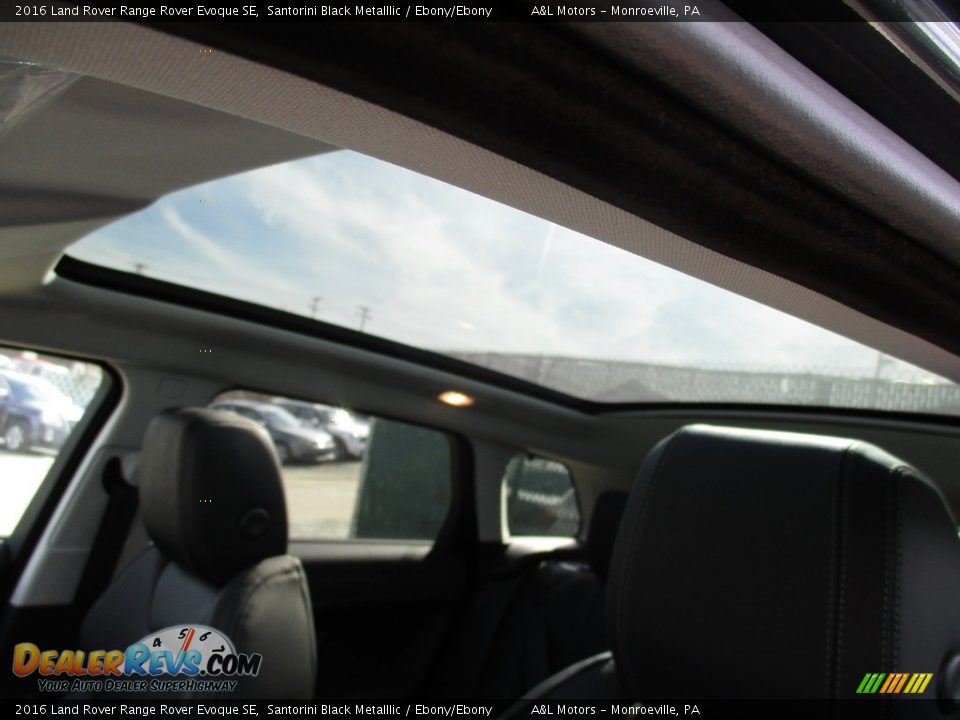 2016 Land Rover Range Rover Evoque SE Santorini Black Metalllic / Ebony/Ebony Photo #11
