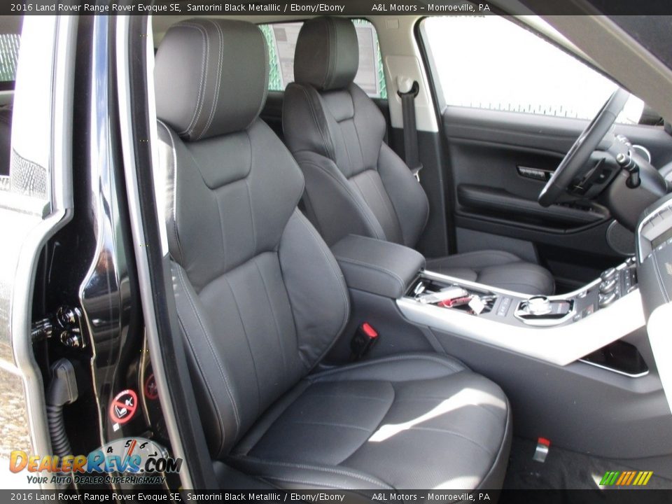 2016 Land Rover Range Rover Evoque SE Santorini Black Metalllic / Ebony/Ebony Photo #16