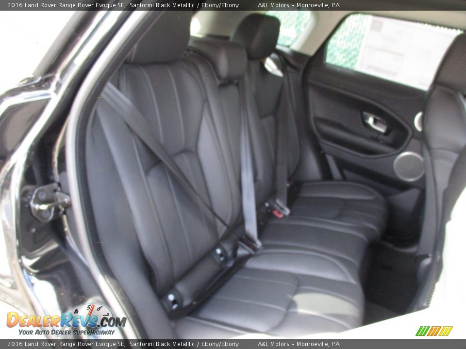 2016 Land Rover Range Rover Evoque SE Santorini Black Metalllic / Ebony/Ebony Photo #17