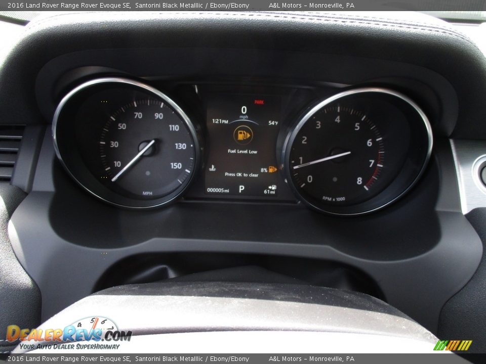 2016 Land Rover Range Rover Evoque SE Santorini Black Metalllic / Ebony/Ebony Photo #20