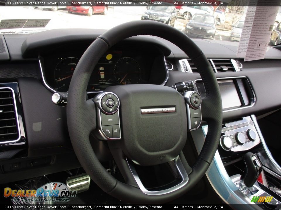 2016 Land Rover Range Rover Sport Supercharged Steering Wheel Photo #15