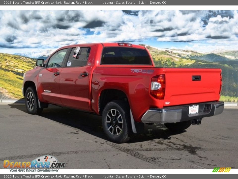 2016 Toyota Tundra SR5 CrewMax 4x4 Radiant Red / Black Photo #3