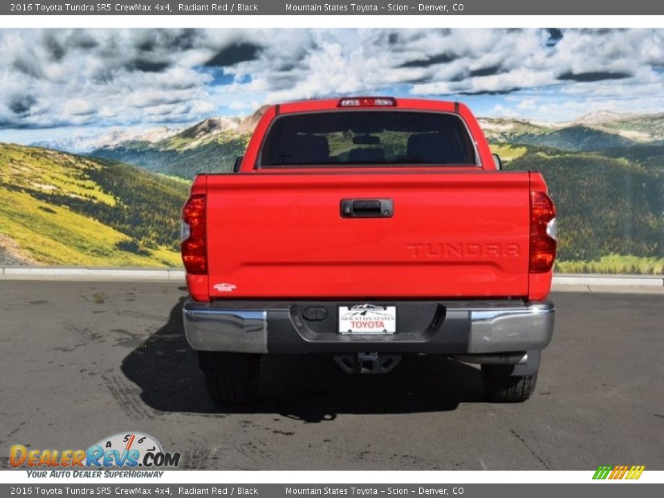2016 Toyota Tundra SR5 CrewMax 4x4 Radiant Red / Black Photo #4
