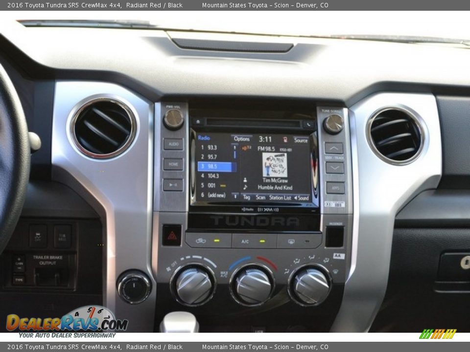 2016 Toyota Tundra SR5 CrewMax 4x4 Radiant Red / Black Photo #6