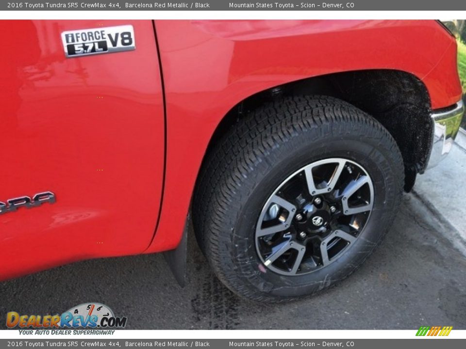 2016 Toyota Tundra SR5 CrewMax 4x4 Barcelona Red Metallic / Black Photo #9