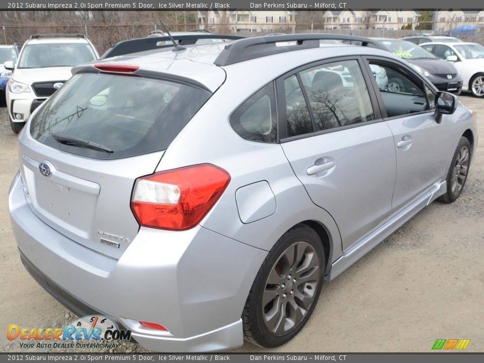 2012 Subaru Impreza 2.0i Sport Premium 5 Door Ice Silver Metallic / Black Photo #6