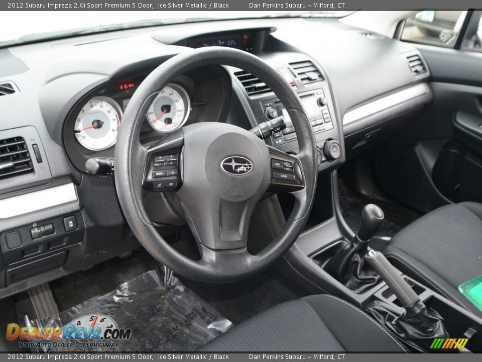 2012 Subaru Impreza 2.0i Sport Premium 5 Door Ice Silver Metallic / Black Photo #9