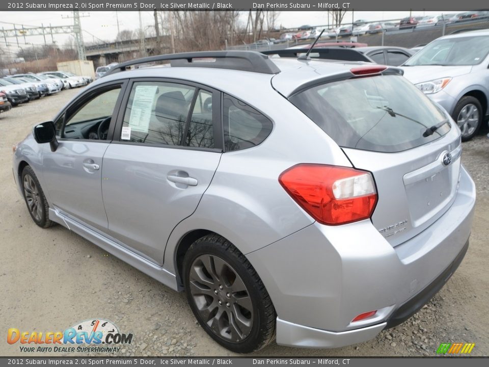 2012 Subaru Impreza 2.0i Sport Premium 5 Door Ice Silver Metallic / Black Photo #10