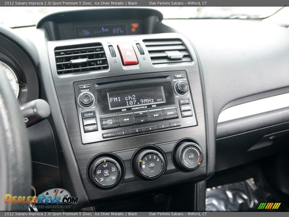 2012 Subaru Impreza 2.0i Sport Premium 5 Door Ice Silver Metallic / Black Photo #12