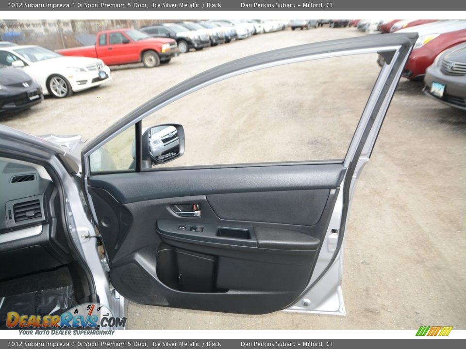 2012 Subaru Impreza 2.0i Sport Premium 5 Door Ice Silver Metallic / Black Photo #19