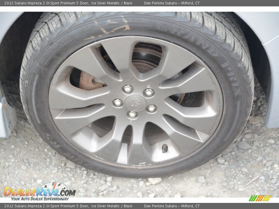 2012 Subaru Impreza 2.0i Sport Premium 5 Door Ice Silver Metallic / Black Photo #21