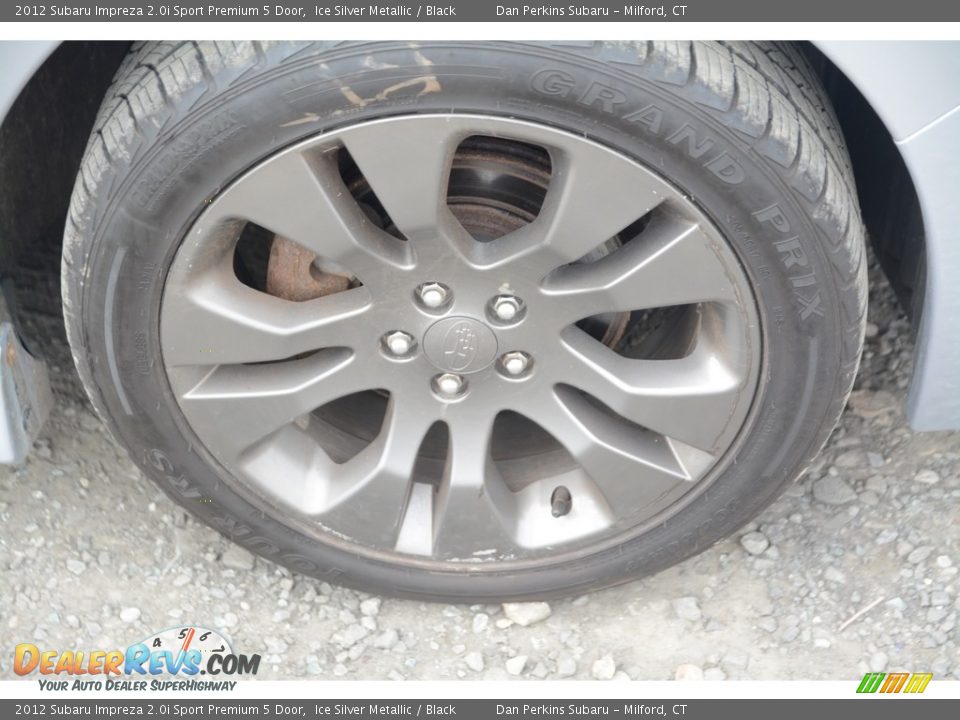2012 Subaru Impreza 2.0i Sport Premium 5 Door Ice Silver Metallic / Black Photo #22