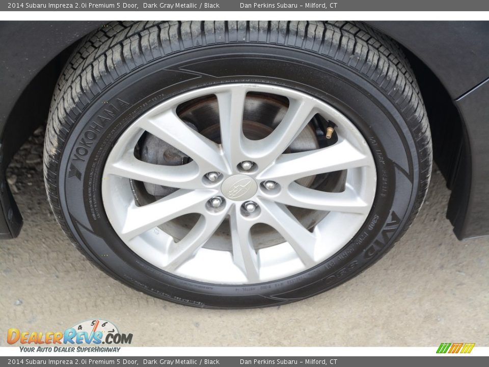 2014 Subaru Impreza 2.0i Premium 5 Door Dark Gray Metallic / Black Photo #22