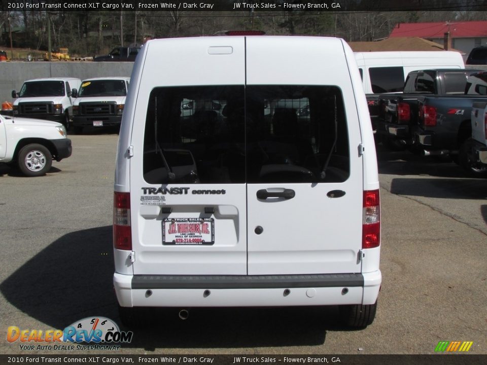 2010 Ford Transit Connect XLT Cargo Van Frozen White / Dark Gray Photo #6