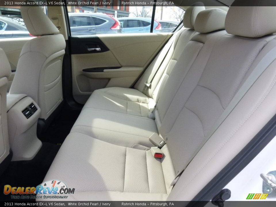 2013 Honda Accord EX-L V6 Sedan White Orchid Pearl / Ivory Photo #6