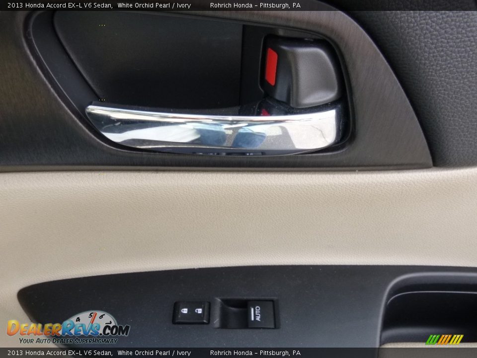 2013 Honda Accord EX-L V6 Sedan White Orchid Pearl / Ivory Photo #10