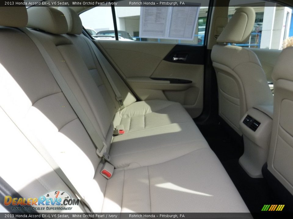 2013 Honda Accord EX-L V6 Sedan White Orchid Pearl / Ivory Photo #13