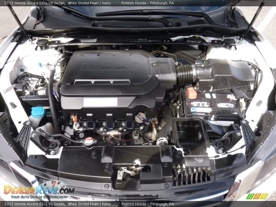 2013 Honda Accord EX-L V6 Sedan White Orchid Pearl / Ivory Photo #16
