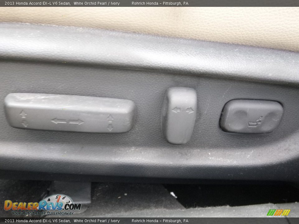 2013 Honda Accord EX-L V6 Sedan White Orchid Pearl / Ivory Photo #18