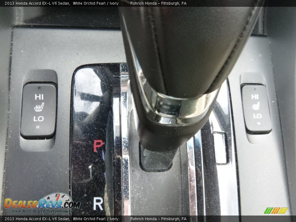 2013 Honda Accord EX-L V6 Sedan White Orchid Pearl / Ivory Photo #21