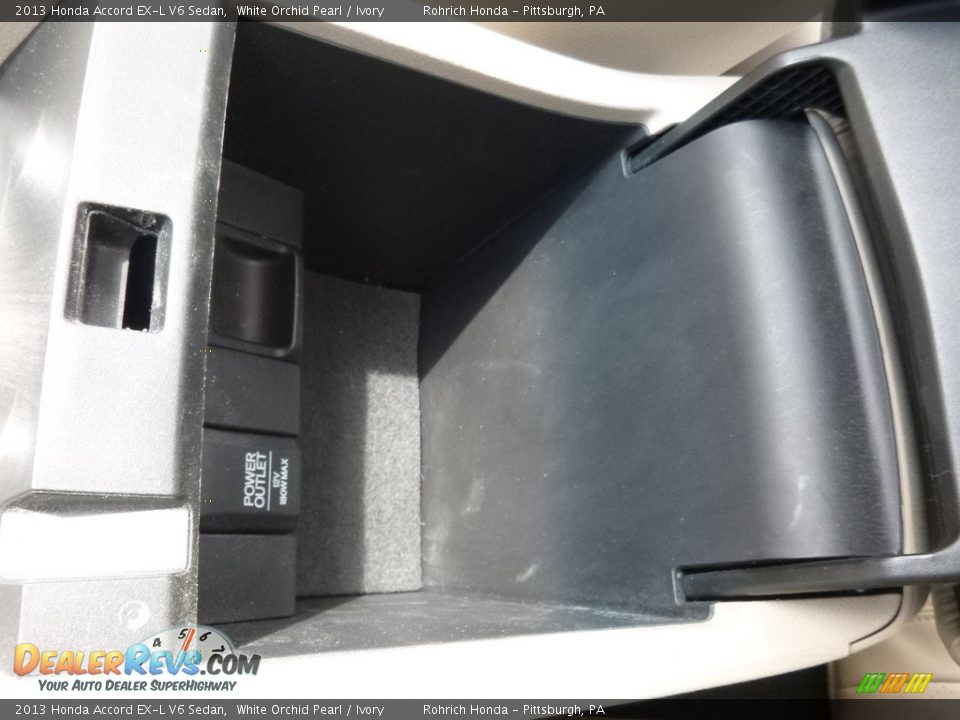 2013 Honda Accord EX-L V6 Sedan White Orchid Pearl / Ivory Photo #22