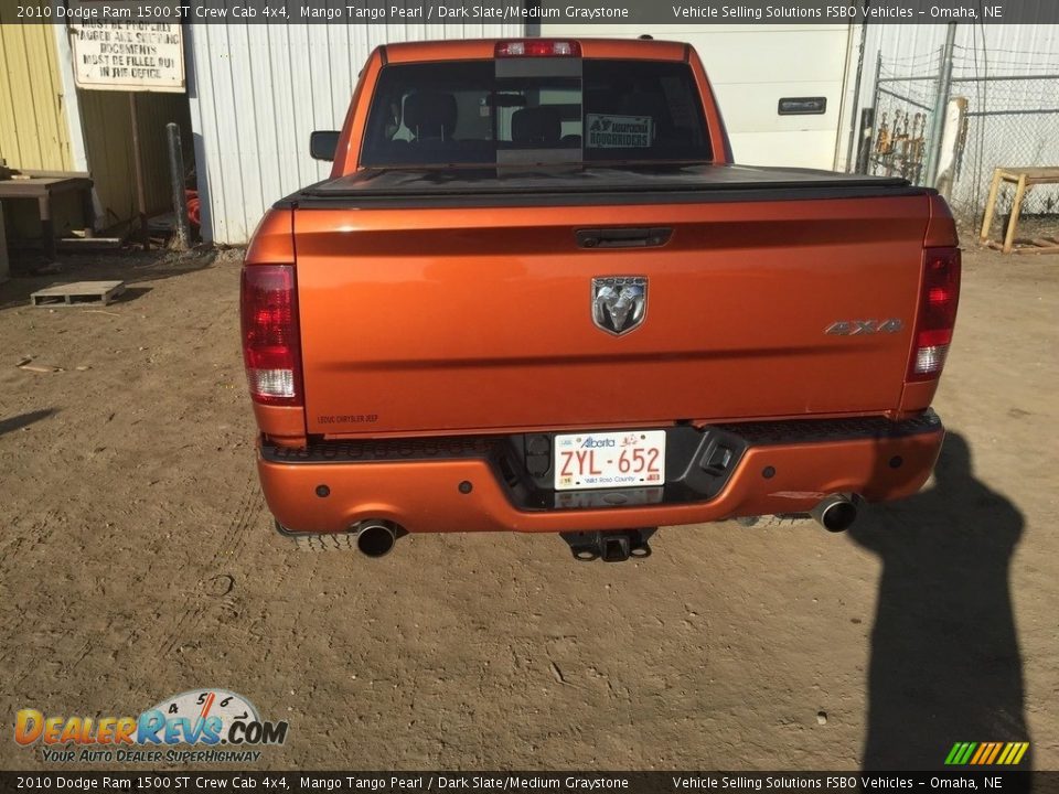 2010 Dodge Ram 1500 ST Crew Cab 4x4 Mango Tango Pearl / Dark Slate/Medium Graystone Photo #2