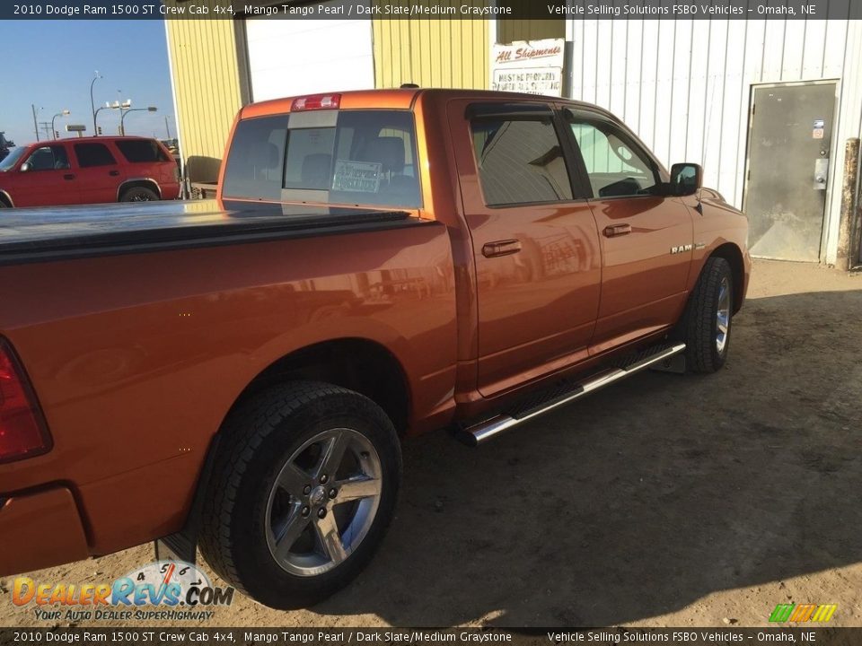 2010 Dodge Ram 1500 ST Crew Cab 4x4 Mango Tango Pearl / Dark Slate/Medium Graystone Photo #3