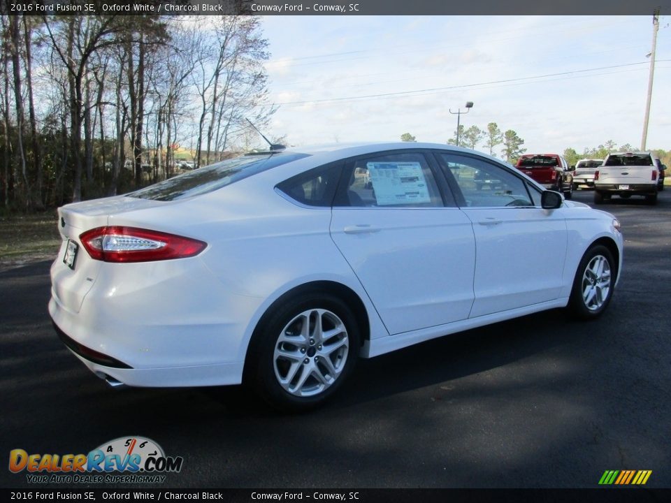 2016 Ford Fusion SE Oxford White / Charcoal Black Photo #3