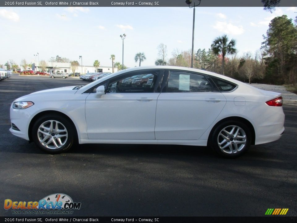 2016 Ford Fusion SE Oxford White / Charcoal Black Photo #7