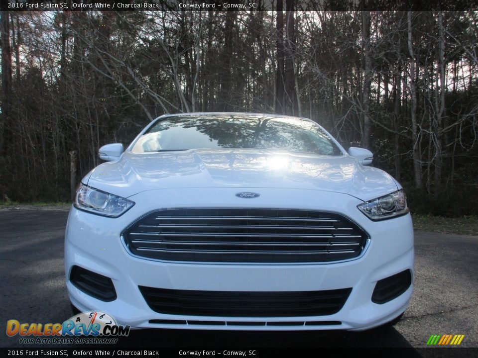2016 Ford Fusion SE Oxford White / Charcoal Black Photo #9