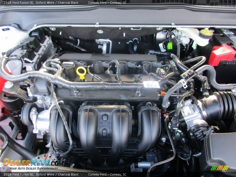2016 Ford Fusion SE Oxford White / Charcoal Black Photo #12
