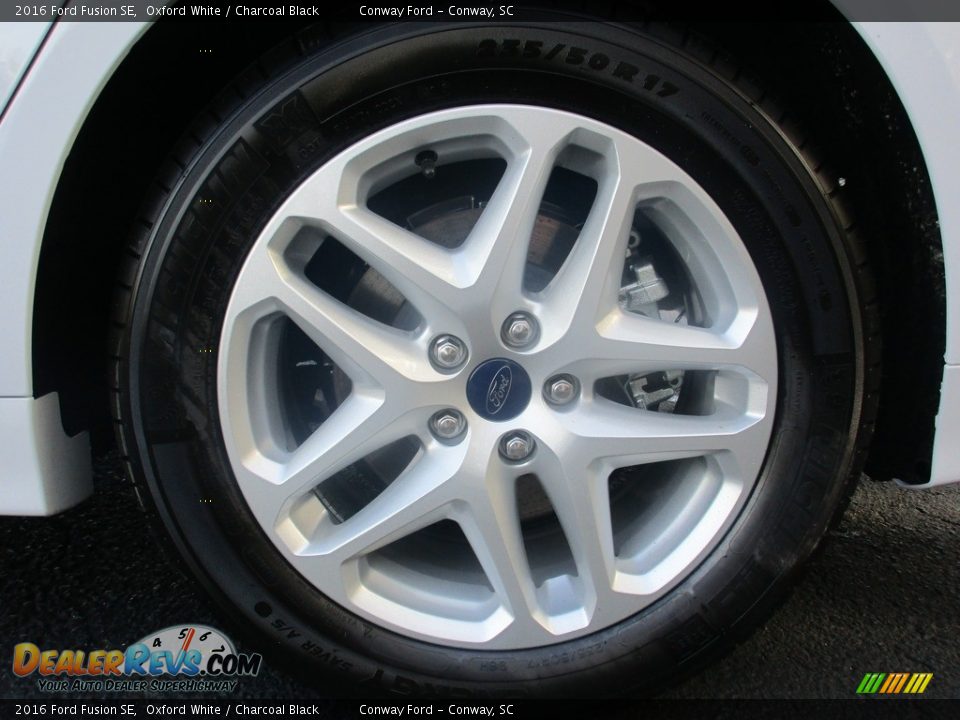 2016 Ford Fusion SE Oxford White / Charcoal Black Photo #14