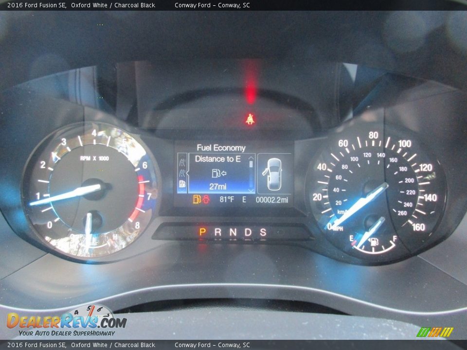2016 Ford Fusion SE Oxford White / Charcoal Black Photo #33