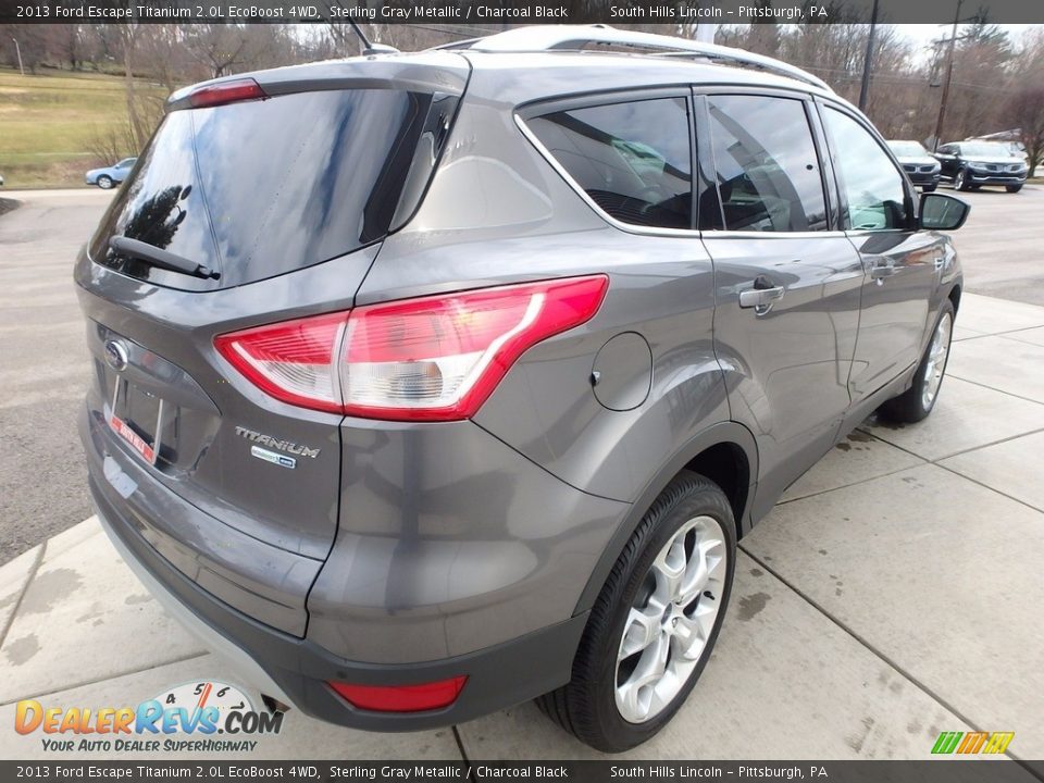 2013 Ford Escape Titanium 2.0L EcoBoost 4WD Sterling Gray Metallic / Charcoal Black Photo #5