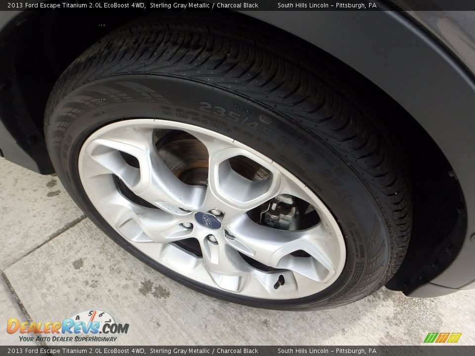 2013 Ford Escape Titanium 2.0L EcoBoost 4WD Sterling Gray Metallic / Charcoal Black Photo #9