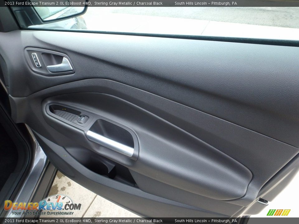 2013 Ford Escape Titanium 2.0L EcoBoost 4WD Sterling Gray Metallic / Charcoal Black Photo #12