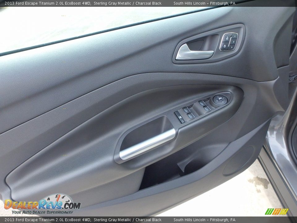 2013 Ford Escape Titanium 2.0L EcoBoost 4WD Sterling Gray Metallic / Charcoal Black Photo #17