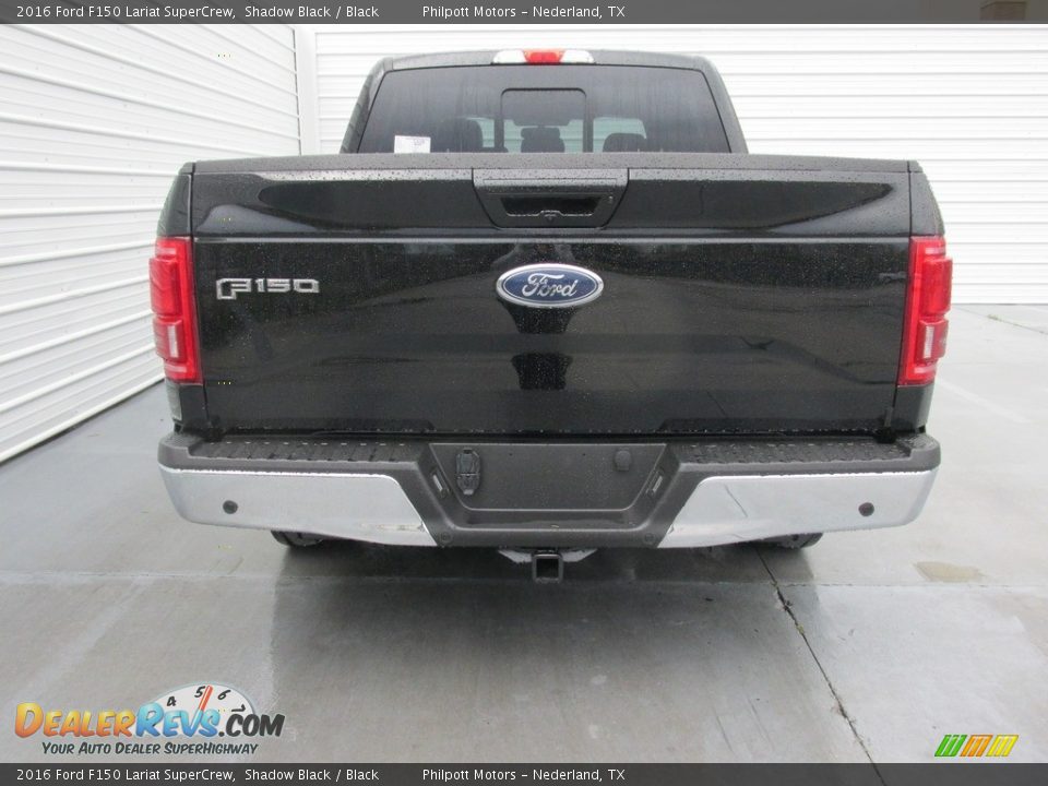 2016 Ford F150 Lariat SuperCrew Shadow Black / Black Photo #5