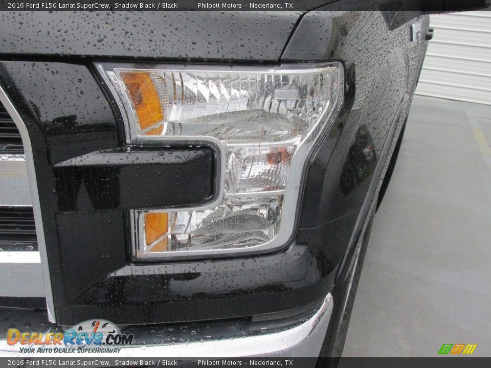 2016 Ford F150 Lariat SuperCrew Shadow Black / Black Photo #9