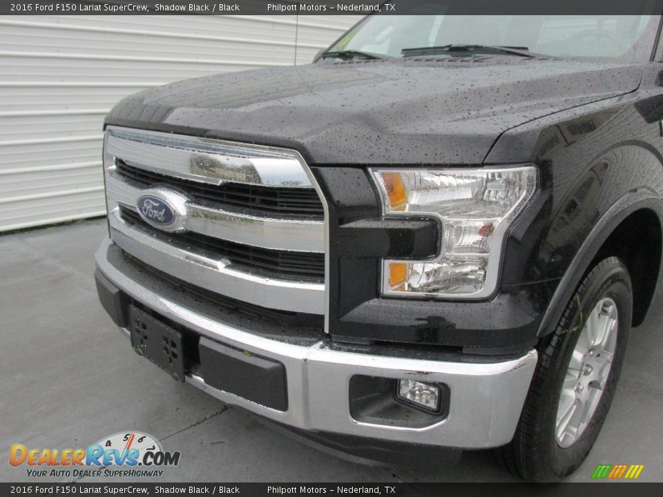 2016 Ford F150 Lariat SuperCrew Shadow Black / Black Photo #10