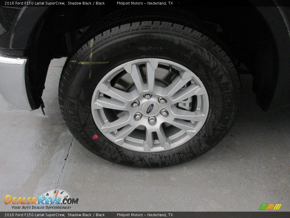 2016 Ford F150 Lariat SuperCrew Shadow Black / Black Photo #11