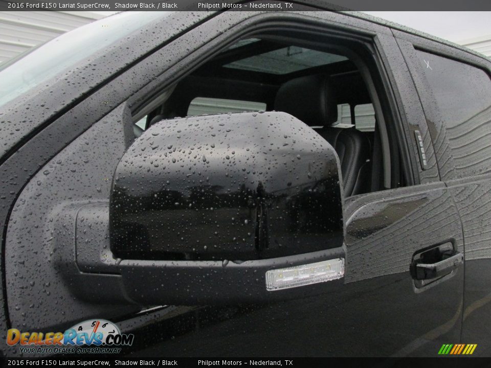 2016 Ford F150 Lariat SuperCrew Shadow Black / Black Photo #12