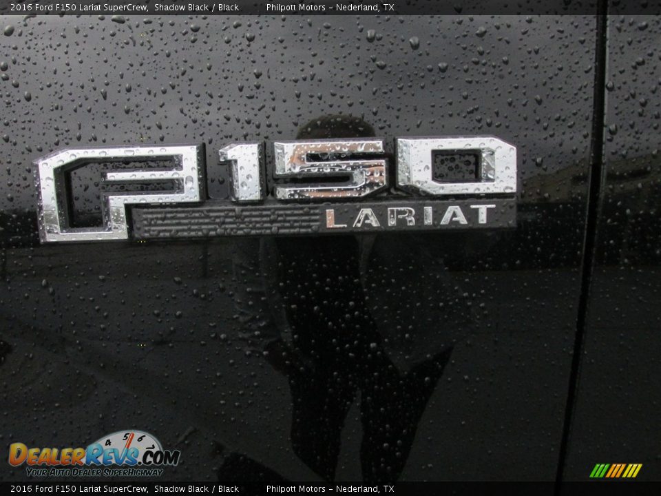 2016 Ford F150 Lariat SuperCrew Shadow Black / Black Photo #13