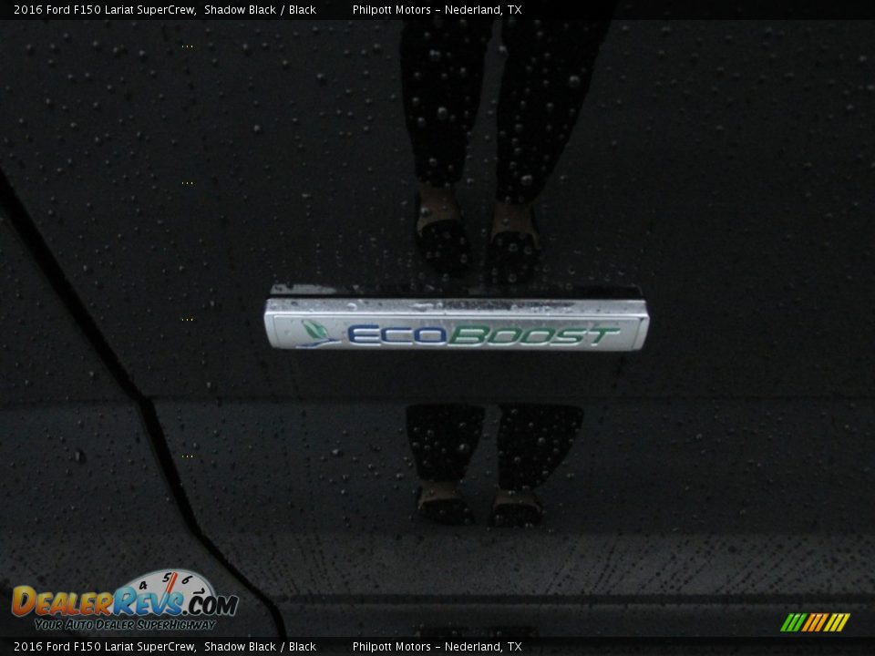 2016 Ford F150 Lariat SuperCrew Shadow Black / Black Photo #14