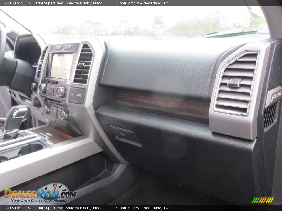 2016 Ford F150 Lariat SuperCrew Shadow Black / Black Photo #15