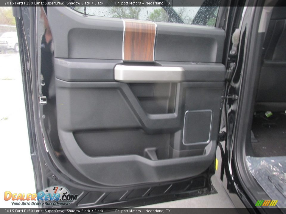 2016 Ford F150 Lariat SuperCrew Shadow Black / Black Photo #16
