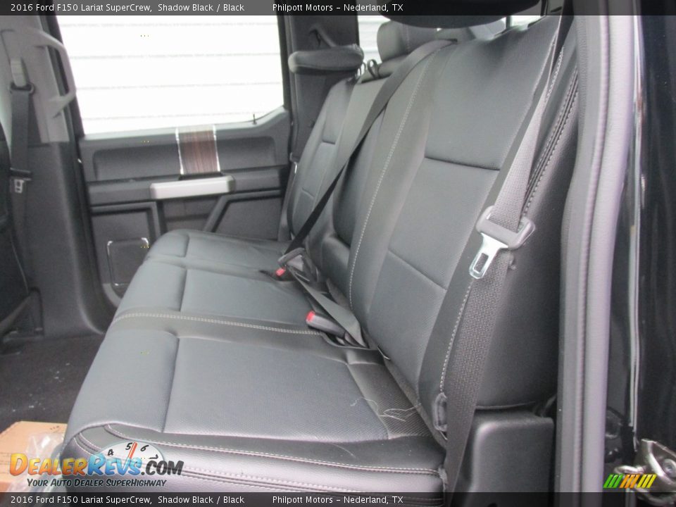 2016 Ford F150 Lariat SuperCrew Shadow Black / Black Photo #17